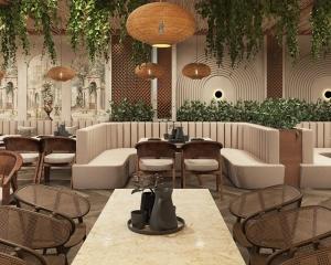How interior acoustics and textures can enhance the flavor of a meal. 5 How interior acoustics and textures can enhance the flavor of a meal.